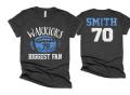 Glitter Football Shirt | Football Biggest Fan Shirts | Football Spirit Wear | Bella Canvas T Shirt  | Football Bling | Customize