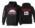 Glitter Volleyball Mom Hoodie | Volleyball Hoodie | Customize with your Team & Colors