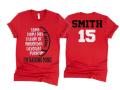 Glitter Football Shirt | Football Mom Shirts | I&#39;ll Always Be Your Biggest Fan | Football Spirit Wear | Bella Canvas T Shirt | Customize