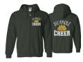 Glitter Cheer Zip Hoodie | Cheer Hoodie | Cheer Bling | Cheer Spirit Wear | Customize  Team & Colors | Youth or Adult