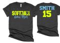 Glitter  Softball Bonus Mom Shirts | Softball Shirt | Bella Canvas Tshirt | Softball Spiritwear | Customize Your Colors
