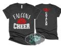 Glitter Cheer Shirt | Cheer Tshirts | Cheerleading Mom Shirts | Cheerleader Gift | Glitter Megaphone Shirt | Bella Canvas T-shirt