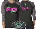 Glitter Senior Dance Mom Shirt | Dance Shirt | 3/4 Sleeve Raglan | Dance Mom Shirt