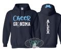 Glitter Cheer Grandma Hoodie | Glitter Cheer Grandma Hoodie | Cheer Hoodie | Customize Colors