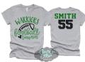 Glitter Football Shirt | Football Bonus Mom T-Shirt | Football Shirts |  Bella Canvas T-shirt | Customize team & colors