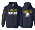 Soccer Hoodie | Customize with your Team & Colors | Adult or Youth Sizes
