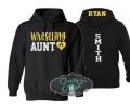Glitter Wrestling Hoodie |  Wrestling Aunt Hoodie Glitter | Wrestling Hoodie | Customize Colors