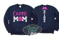 Glitter Cheer Crewneck Sweatshirt | Glitter Cheer Mom Sweatshirt | Cheer Spirit wear | Customize with your Team & Colors