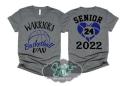 Senior Basketball Dad Shirt | Dad Basketball Shirt | Basketball t-shirt | Basketball Spirit Wear | Customize team & colors