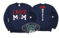 Glitter Cheer Crewneck Sweatshirt | Glitter Cheer Mom Sweatshirt | Cheer Spirit wear | Customize with your Team & Colors