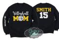 Glitter Volleyball Crewneck Sweatshirt | Volleyball Shirts | Volleyball Mom Sweatshirt | Customize Team & Colors