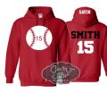 Baseball Hoodies | Baseball Shirts | Baseball Hoodie | Customize with your Team & Colors | Adult or Youth Sizes