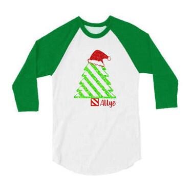 Glitter Christmas Shirt | Christmas Tree Shirt | Personalized with Name