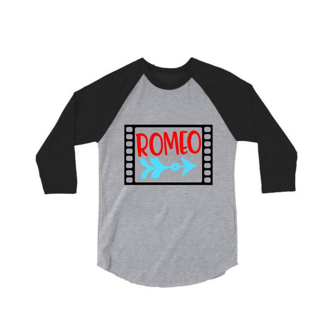 Valentine&#39;s shirt | Romeo Shirt | Valentines Raglan Youth