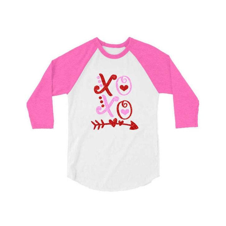 Glitter Valentine&#39;s Shirt | XOXO Shirt | Customized Youth & Adult