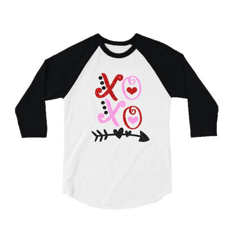 Glitter Valentine&#39;s Shirt | XOXO Shirt | Customized Youth & Adult