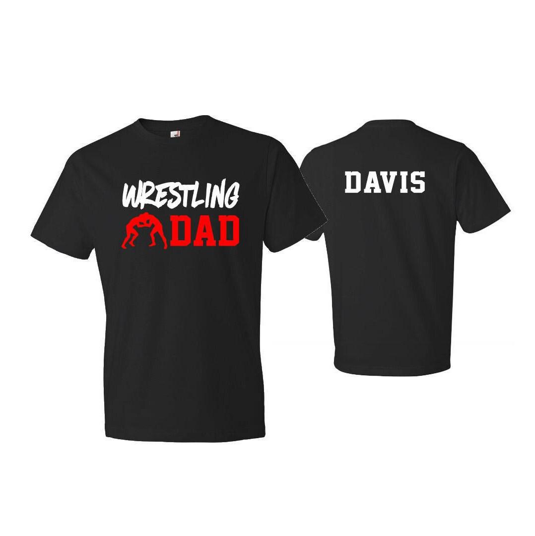 Wrestling Dad Shirt | Short Sleeve Shirt | Wrestling Shirt | Customize Team & Colors