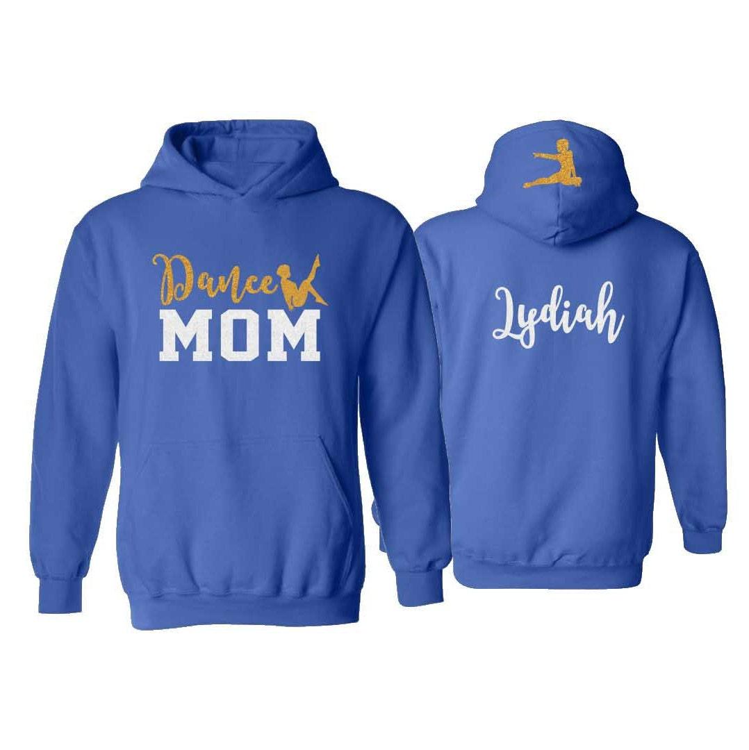 Glitter Dance Mom Hoodie | Dance Hoodie | Customize with your Team & Colors