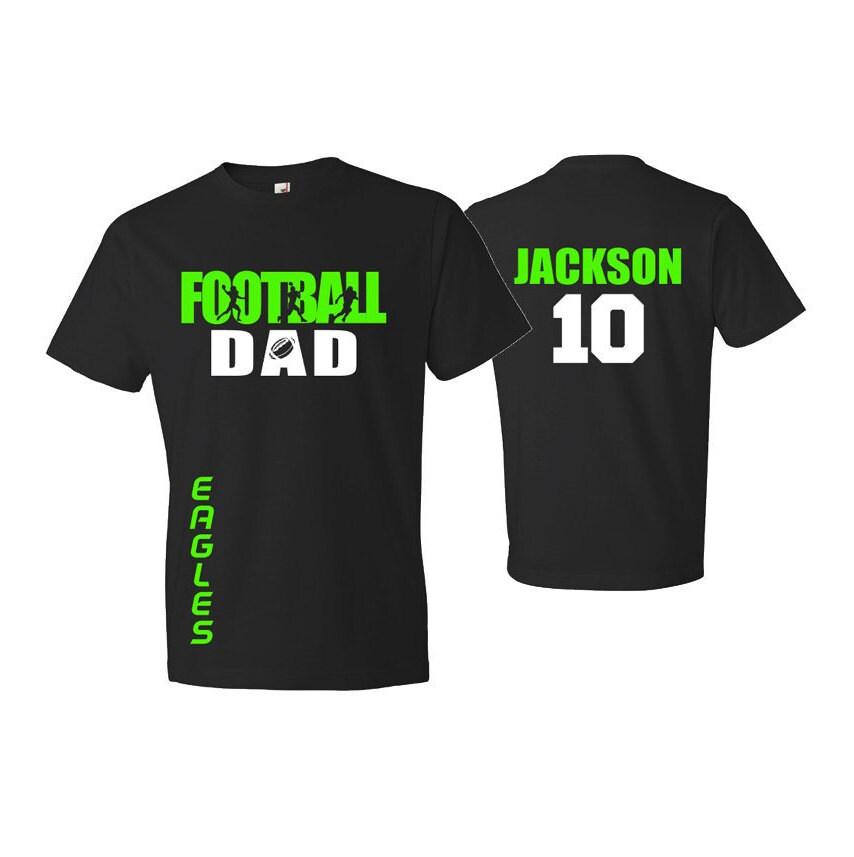 Football Dad Shirt | Football Shirts | Football Dad Shirts | Short Sleeve T-shirt or Long Sleeve | Customize your team & colors