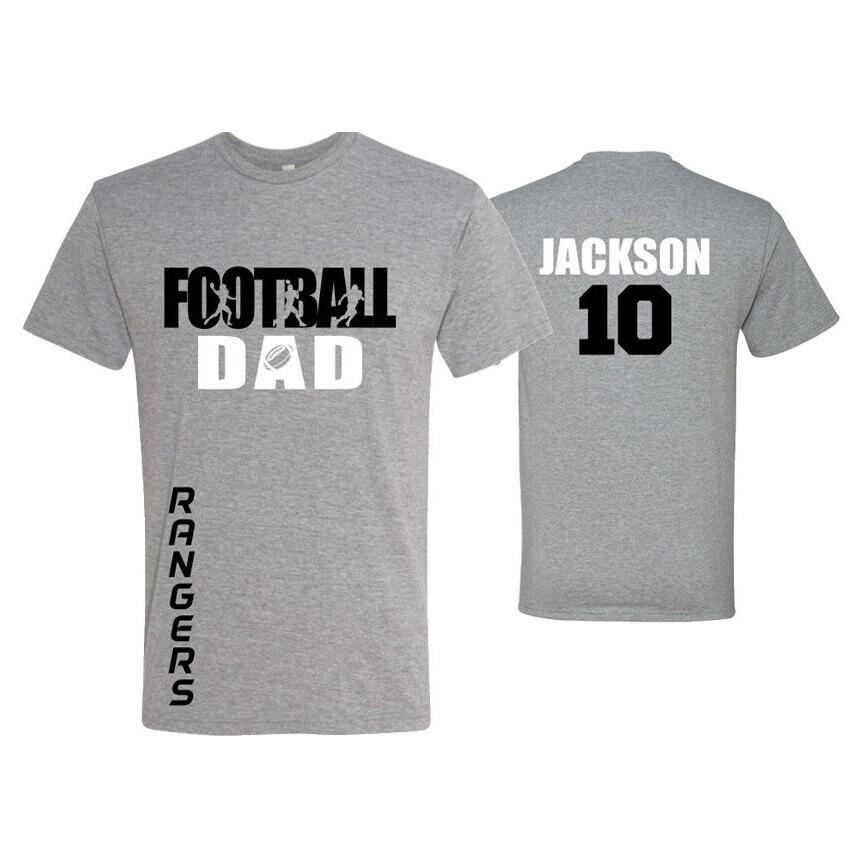 Football Dad Shirt | Football Shirts | Football Dad Shirts | Short Sleeve T-shirt or Long Sleeve | Customize your team & colors