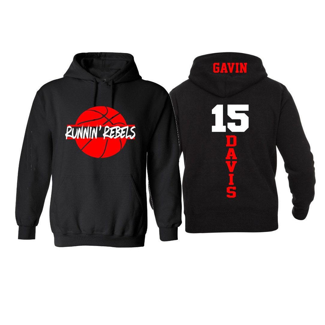 Basketball Hoodie | Customize with your Team & Colors | Adult or Youth Sizes