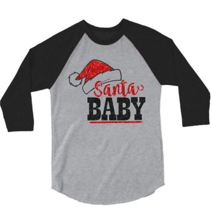 Glitter Christmas Shirt | Santa Baby Shirt | Christmas Shirt | Youth and Adult