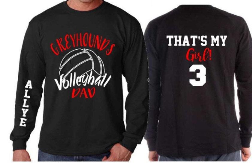 Volleyball Dad Shirt | Volleyball Shirt | That&#39;s My Girl | Customize your team colors | Volleyball Spirit Wear
