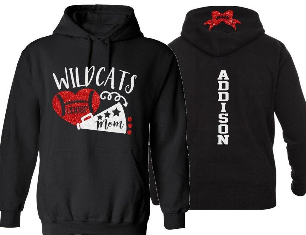 Glitter Cheer Hoodie | Glitter Cheer Mom Hoodie | Cheer Hoodie | Customize with your Team & Colors