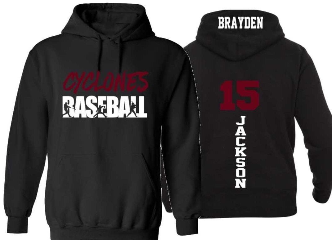 Baseball Hoodies | Baseball Shirts | Customize with your Team & Colors | Adult or Youth Sizes
