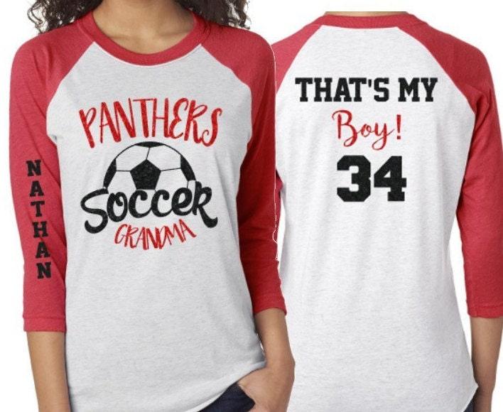 Glitter Soccer Grandma Shirt | Soccer Grandma Shirt | Customize Your Team & Colors