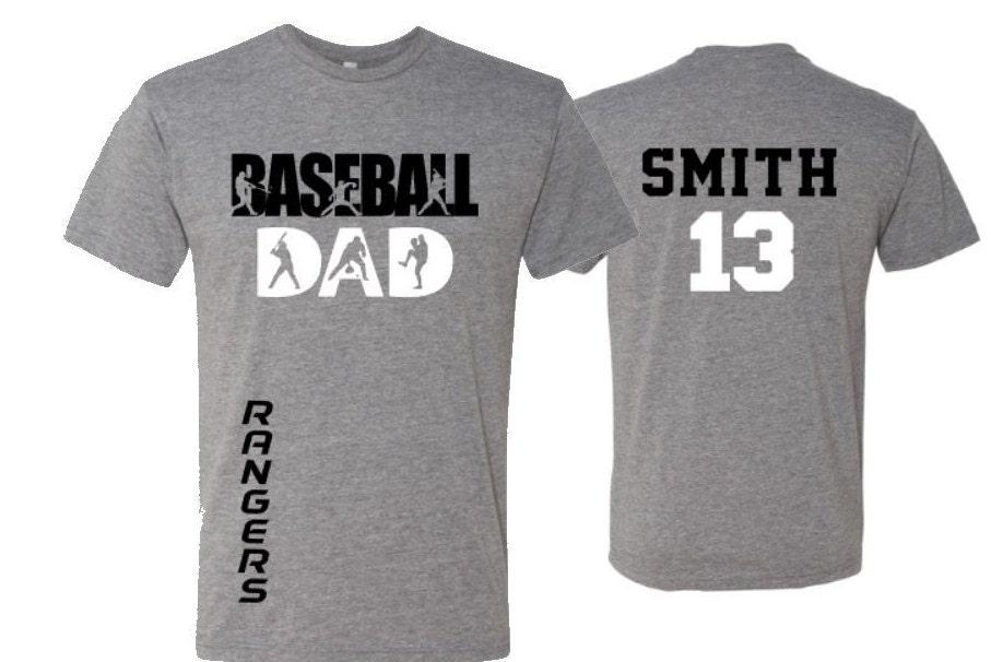 Baseball Dad Shirt | Short Sleeve T-shirt | Customize team & colors