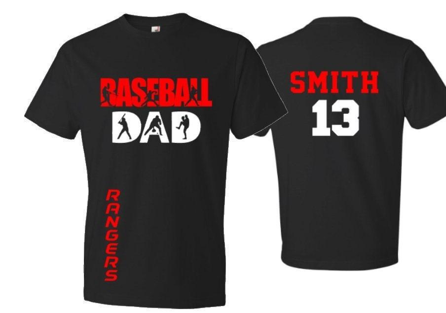 Baseball Dad Shirt | Short Sleeve T-shirt | Customize team & colors