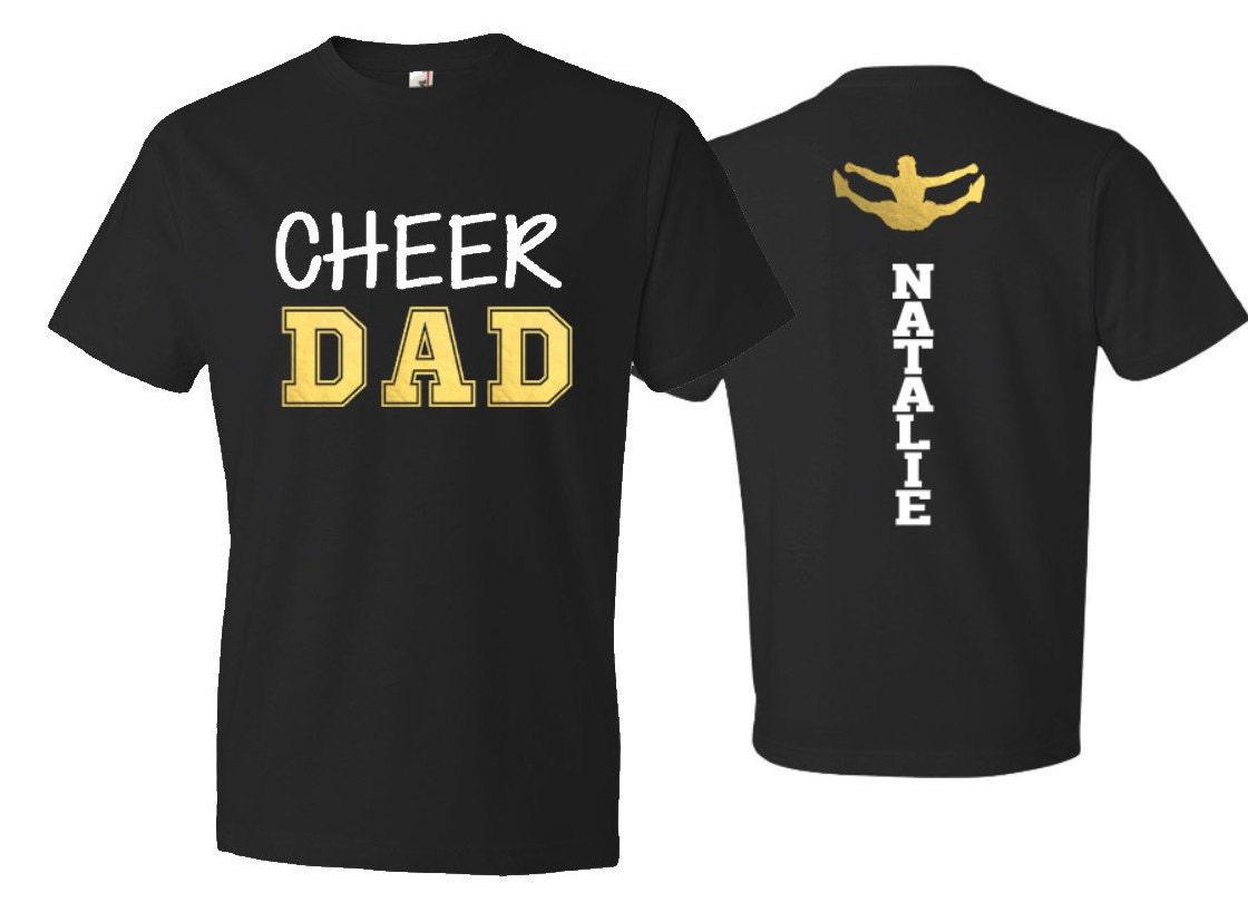 Cheer Dad Shirt | Short Sleeve T-shirt | Cheer Shirt | Cheer Spirit Wear | Short Sleeve Tshirt | Customize colors