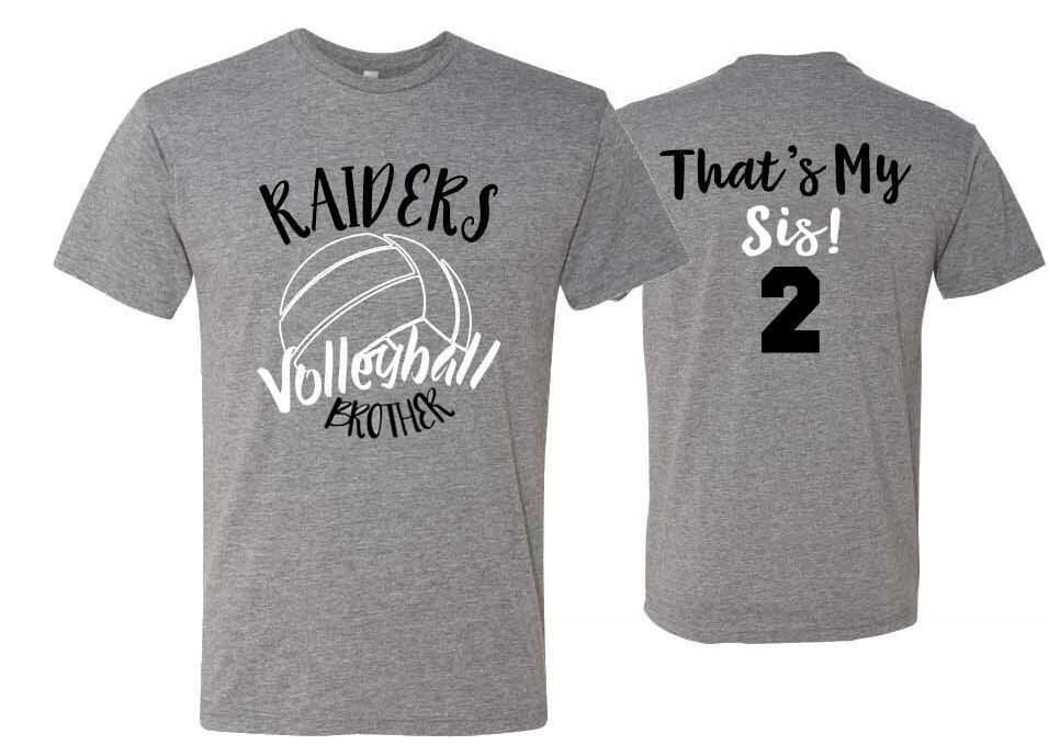Volleyball Brother Shirt | That&#39;s My Sis  | Volleyball Shirt | Volleyball Shirts | Volleyball Spirit Wear | Customize Youth or Adult