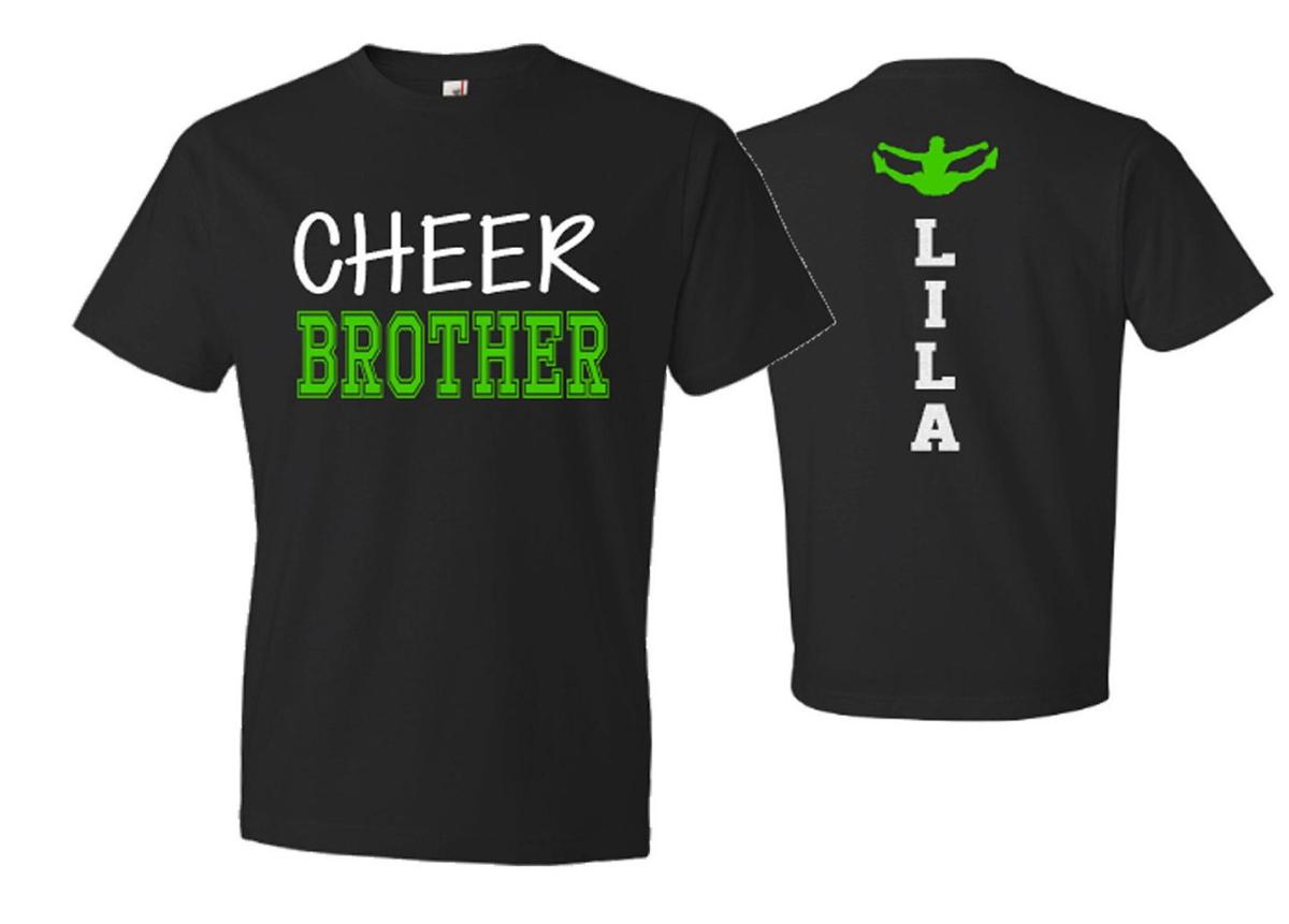 Cheer Brother Shirt| Cheer Shirt | Cheer Sibling Shirt | Short Sleeve T-shirt | Customize colors