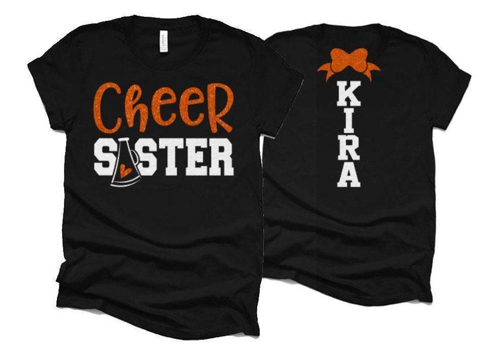 Glitter Cheer Sister Shirt | Cheer Short Sleeve Shirt | Cheer Bling | Cheer Spirit Wear | Bella Canvas T-shirt | Youth or Adult