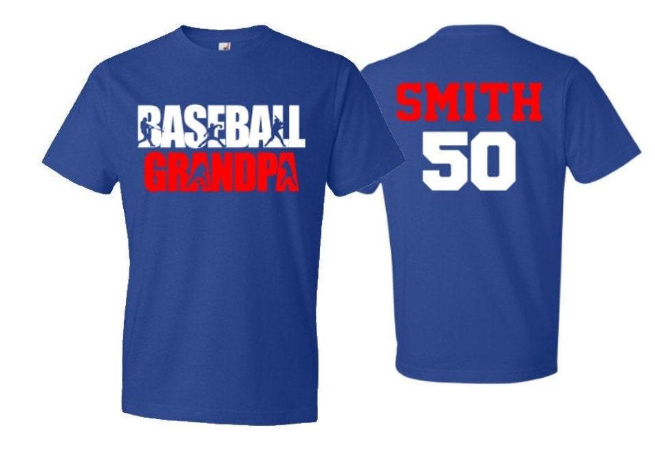 Baseball Grandpa Shirt | Grandpa Baseball Shirt | Baseball Spirit Wear | Customize Colors
