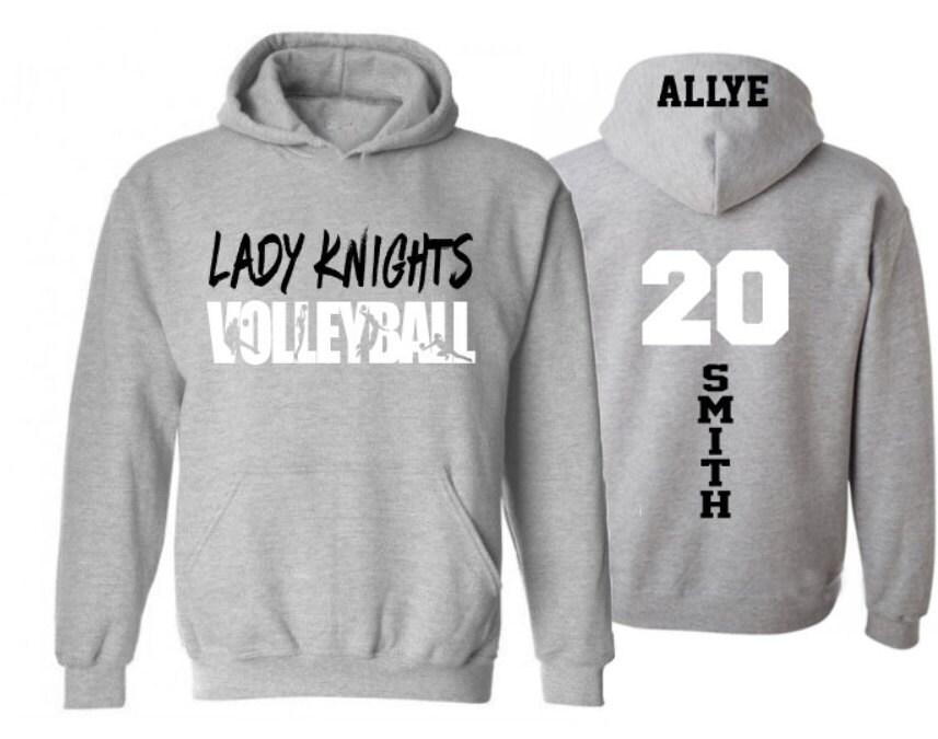 Volleyball Hoodie | Volleyball Spirit Wear | Custom Volleyball Hoodie | Customize your team and colors | Youth or Adult