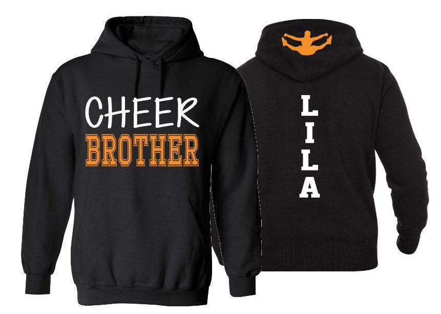 Cheer Brother Hoodie | Cheer Hoodie | Cheer Spirit Wear | Customize  Team & Colors | Youth or Adult