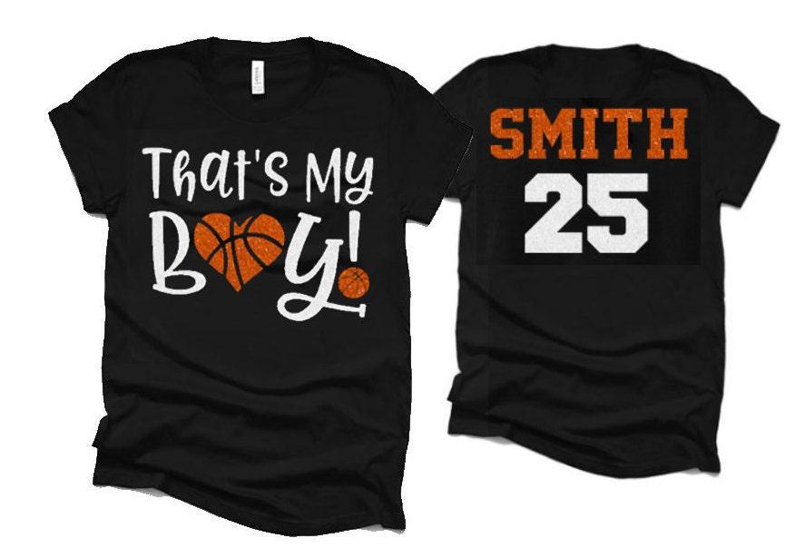 Glitter That&#39;s My Boy Shirt | Basketball Tshirts | Basketball Mom Shirts | Basketball Bling| Bella Canvas Tshirt