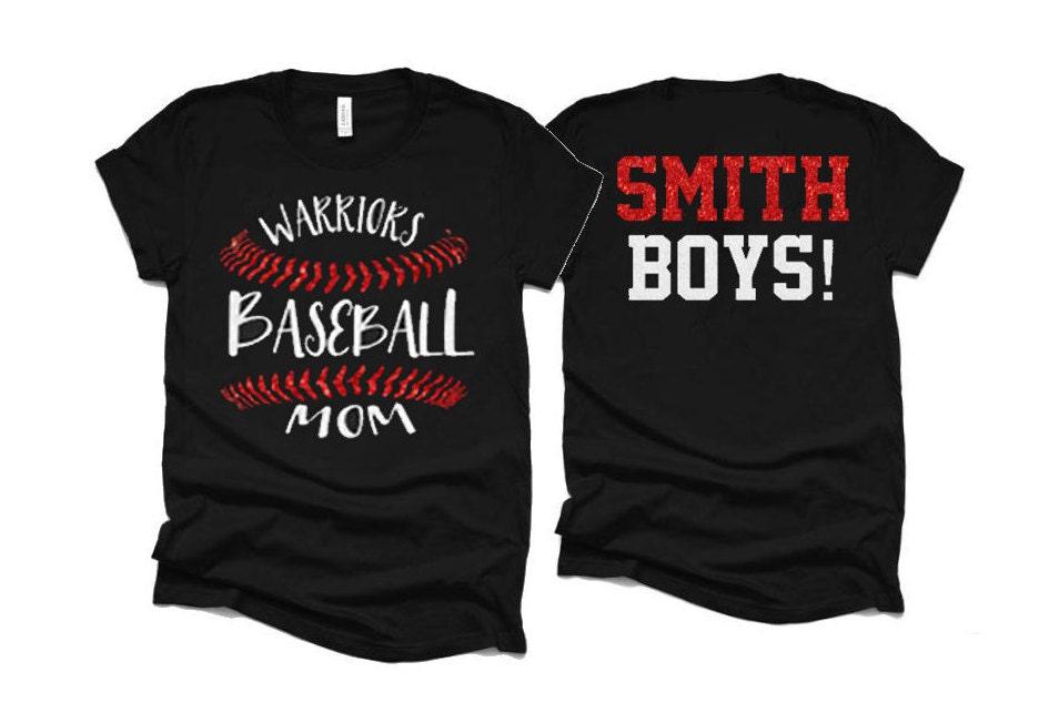Glitter Baseball Shirts | Baseball Mom Shirt | Two Player Shirts | Baseball Shirt | Baseball Stitch Shirt | Customize Your Colors