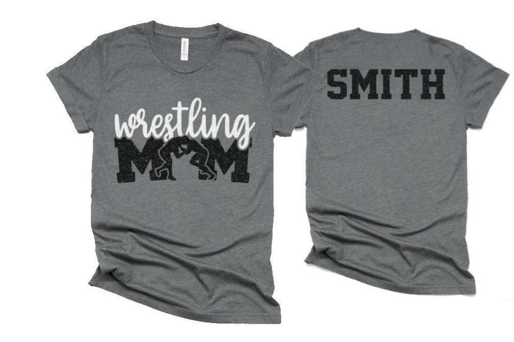 Glitter Wrestling Mom Shirt | Wrestling Mom Shirt | Cute Wrestling Shirt | Short Sleeve |  Bella Canvas T-shirt | Customize Colors