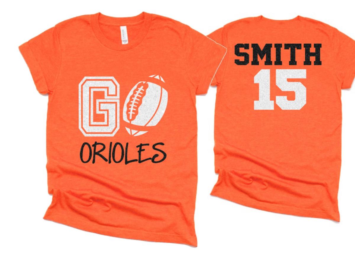 Glitter Football Shirt | Football  Shirts | Football Spirit Wear | Bella Canvas T Shirt  | Football Bling | Customize