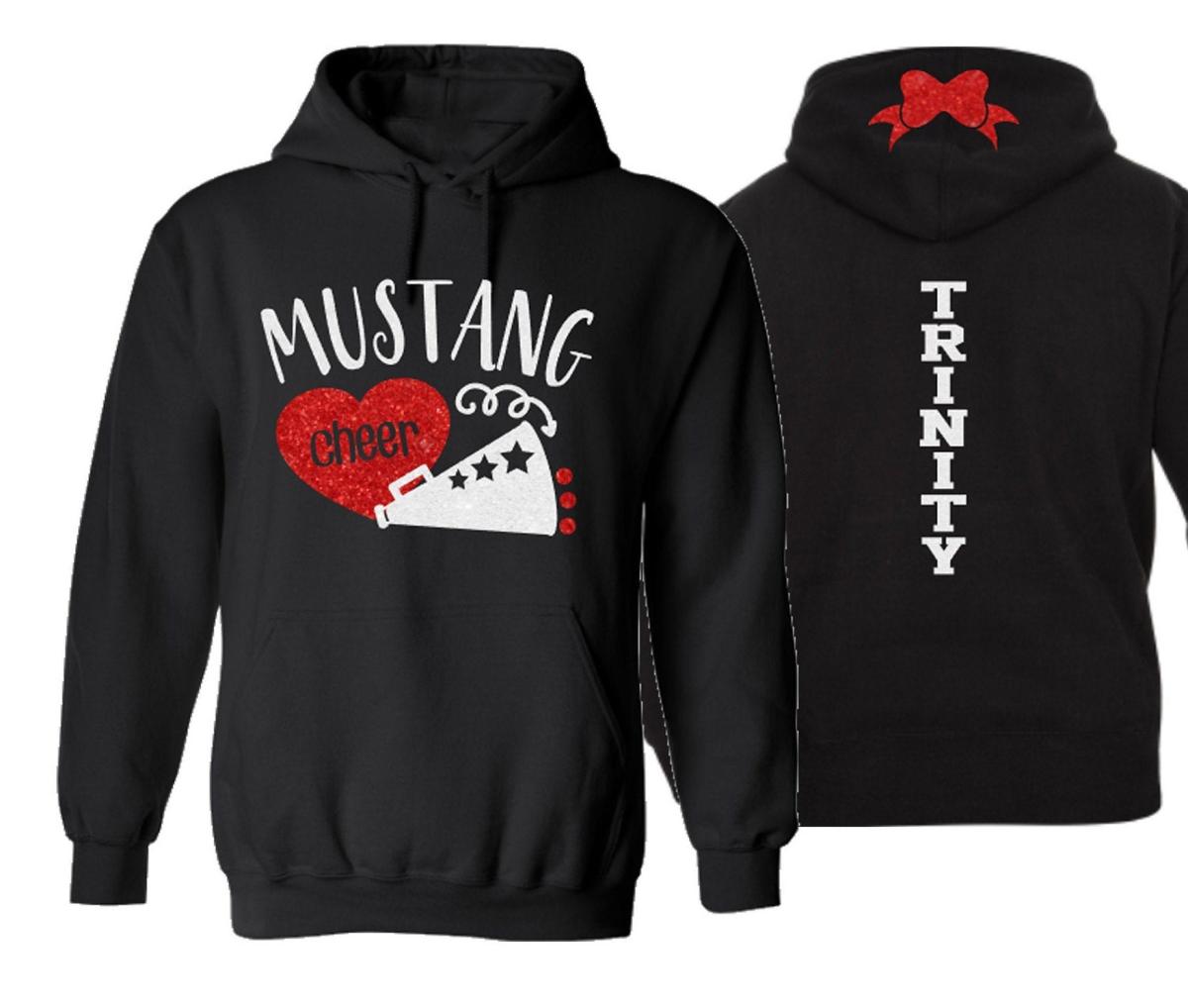 Cheer Hoodie | Glitter Cheer Hoodie | Youth or Adult | Cheer Bling | Cheer Shirts | Customize Team & Colors