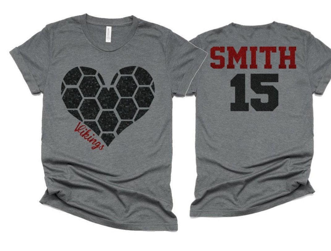Glitter Soccer Heart Shirt | Soccer Shirt | Soccer Mom Shirts | Soccer shirts |Bella Canvas Tee | Youth or Adult