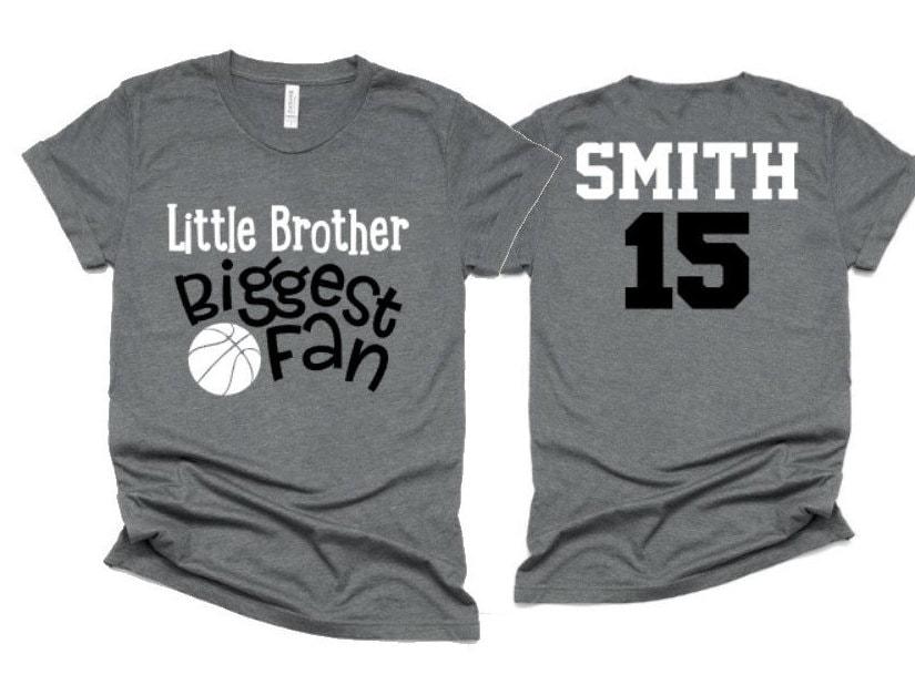 Basketball Brother Shirt | Basketball Bro Short Sleeve T-shirt | Basketball Shirt | Basketball Spirit Wear | Customize with your Colors