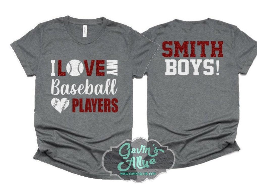 Glitter Baseball Shirts | Baseball Mom Shirt | Two Player Shirts | Baseball Shirt | Baseball Stitch Shirt | Customize Your Colors