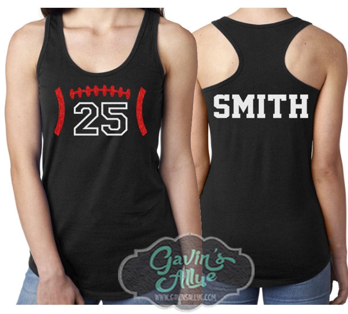 Glitter Football Mom Shirt | Football Racerback Tank | Football Shirts | Football Mom Shirts | Customize Team & Colors