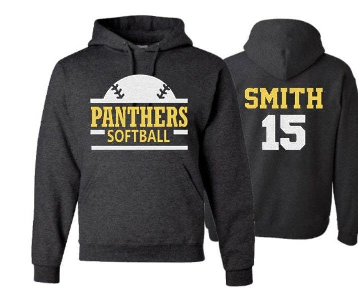 Glitter Softball Hoodies | Softball Shirts | Customize with your Team & Colors | Adult or Youth Sizes