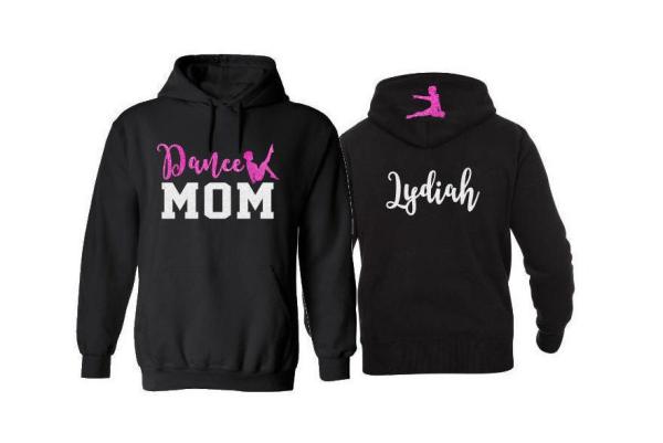 Glitter Dance Mom Hoodie | Dance Hoodie | Customize with your Team & Colors